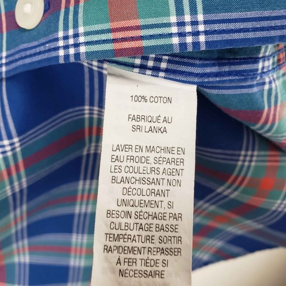 LL Bean Mens Long Sleeve Button Down Shirt Blue L - Picture 4 of 6